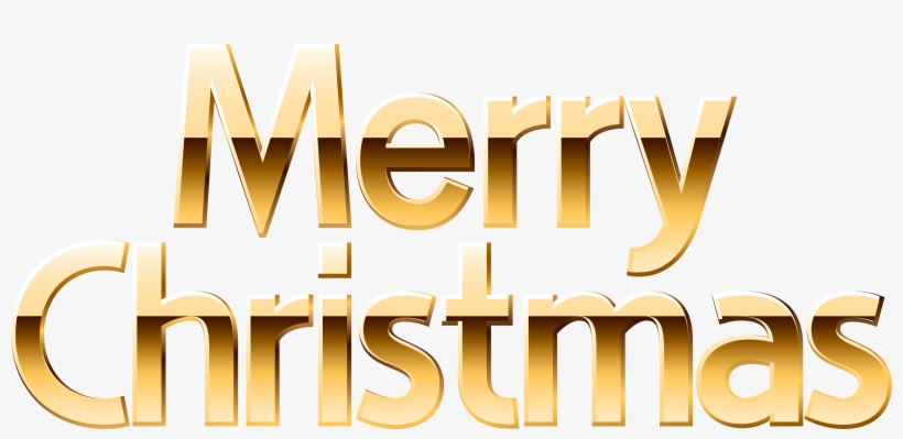 Gold Merry Christmas Banner Png, transparent png