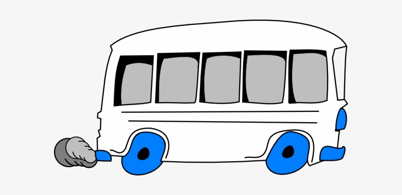 Bus Clipart Black And White - White Bus Clipart, transparent png