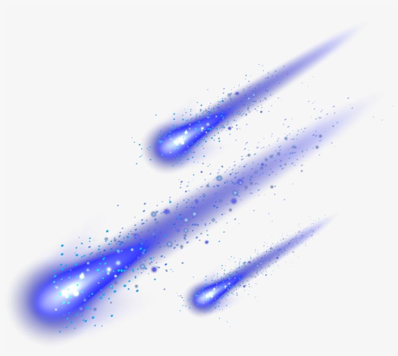 Shootingstar Shootingstars Stars Star Effects Effect - Blue, transparent png