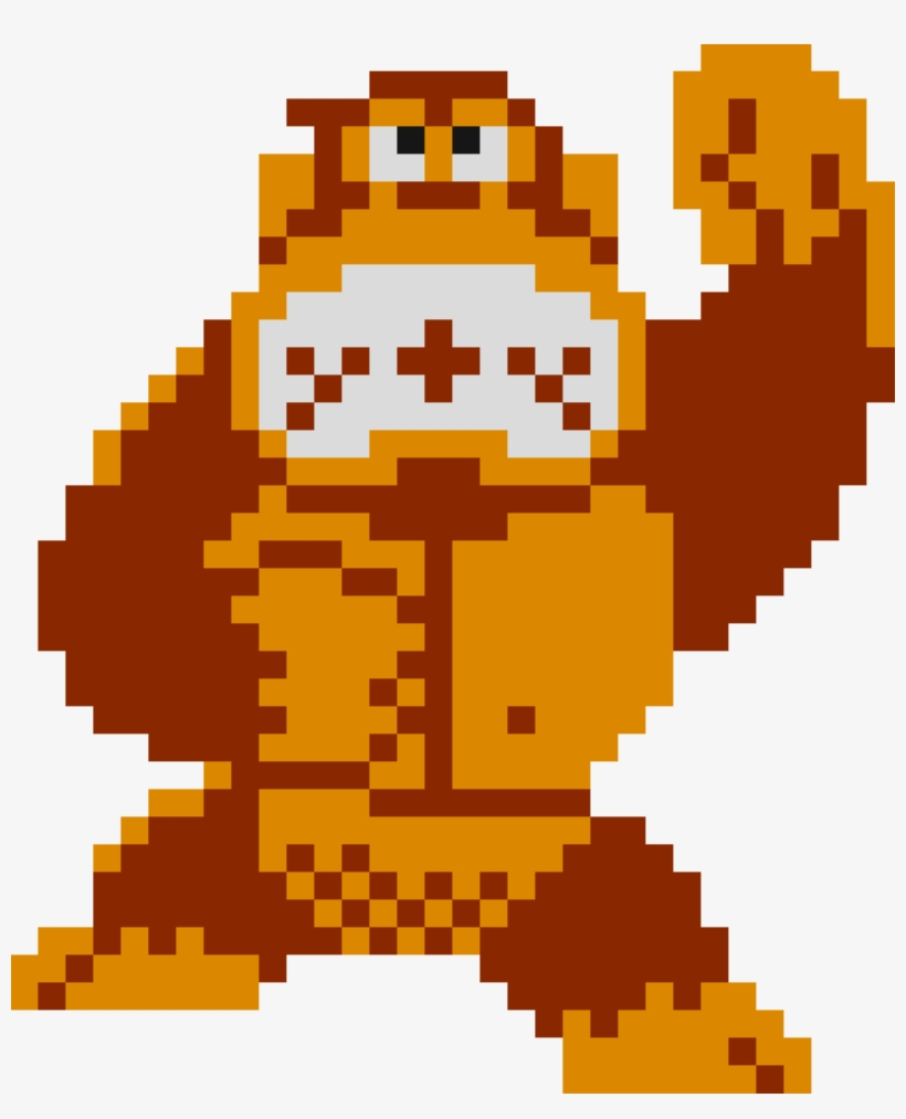 Pixel Donkey Kong Png - Donkey Kong Nes Png, transparent png