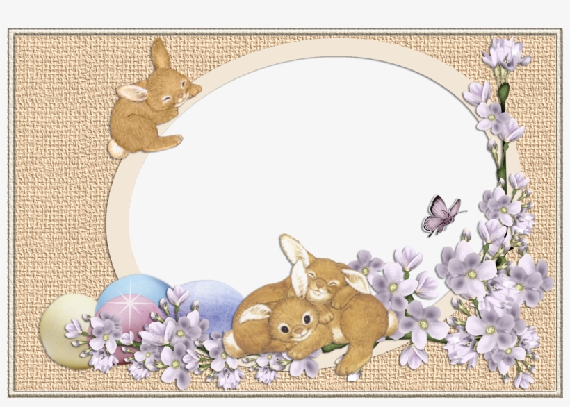 Bunnies Png Frame Gallery Yopriceville View Full - Easter Transparent Png Frames, transparent png