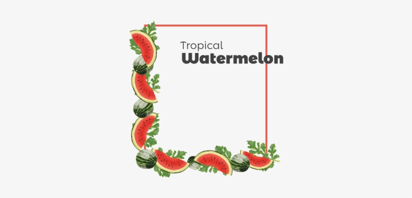 Decorative Watermelon Frame, Decorative, Frame, Watermelon - Portable Network Graphics, transparent png