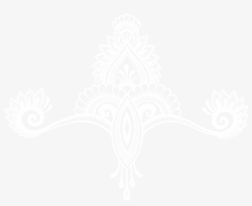 Logo - White Henna Design Png, transparent png