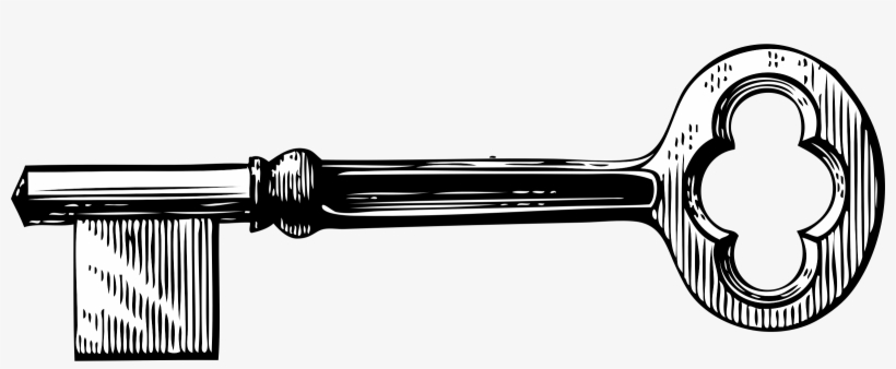 Big Image - Vintage Key Clipart, transparent png