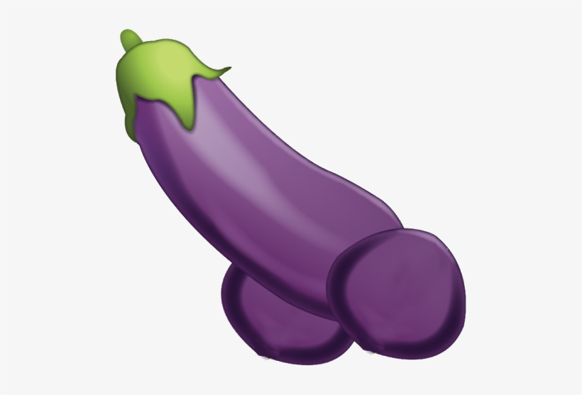Photo - Transparent Background Purple Eggplant Emoji, transparent png