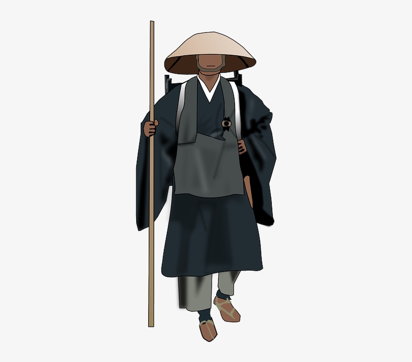 Chinese, Person, Man, Walking, Pilgrim, Backpacker - Chinese Person Png, transparent png