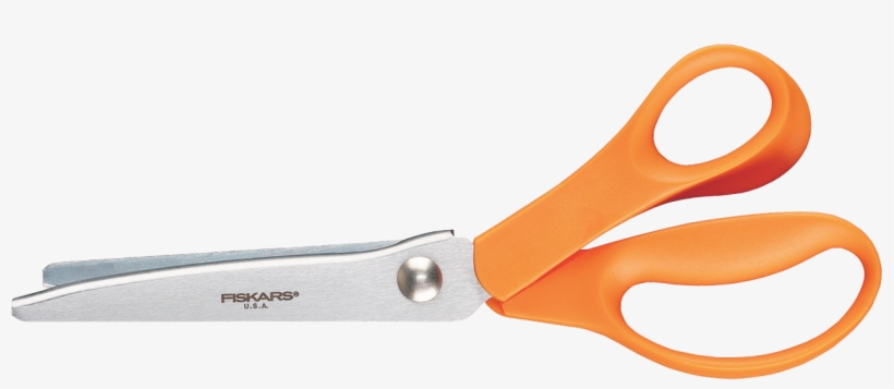 Fiskars Pinking Scissors, 23cm, transparent png