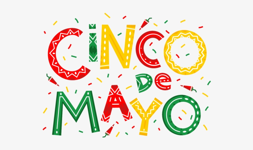 Cinco De Mayo Hand Drawn Lettering Design, Cinco, De, - Illustration, transparent png