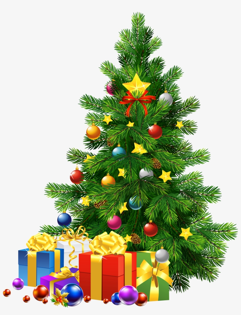 Happy Christmas Tree Png, transparent png