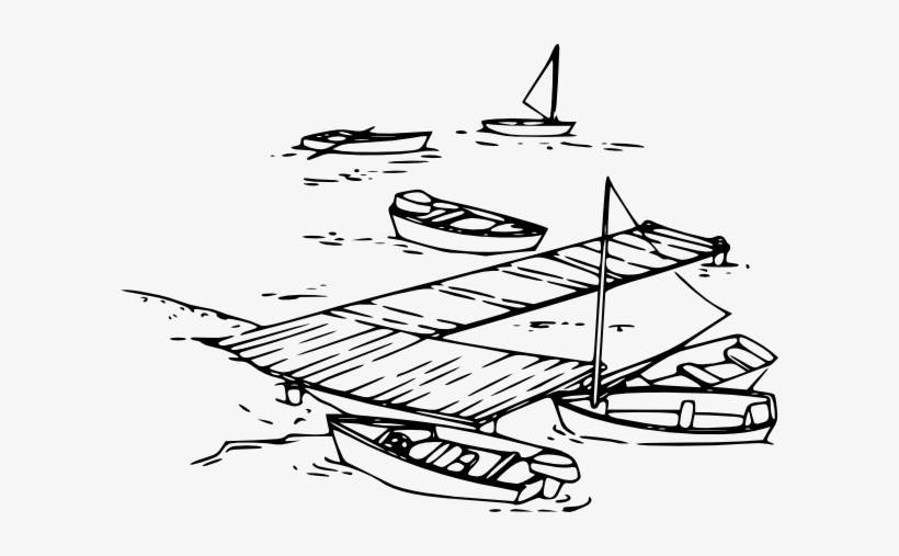 Sailing Clipart Speed Boat - Dock Clip Art, transparent png