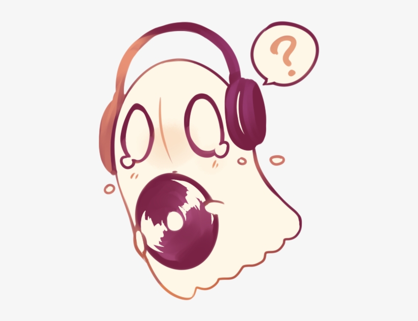 E Excuse Me H Hi My Name Is Napstablook I Like Listening - Undertale Napstablook Chibi, transparent png