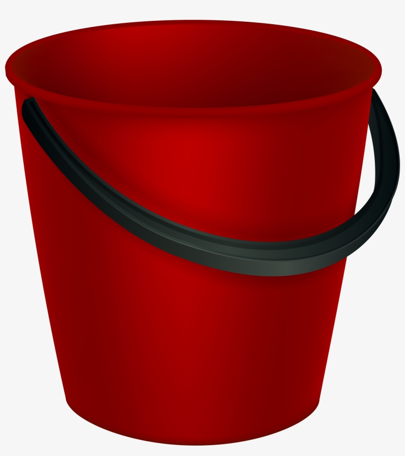 Red Bucket Png Clipart Image 7429x8000 PNG Download PNGkit