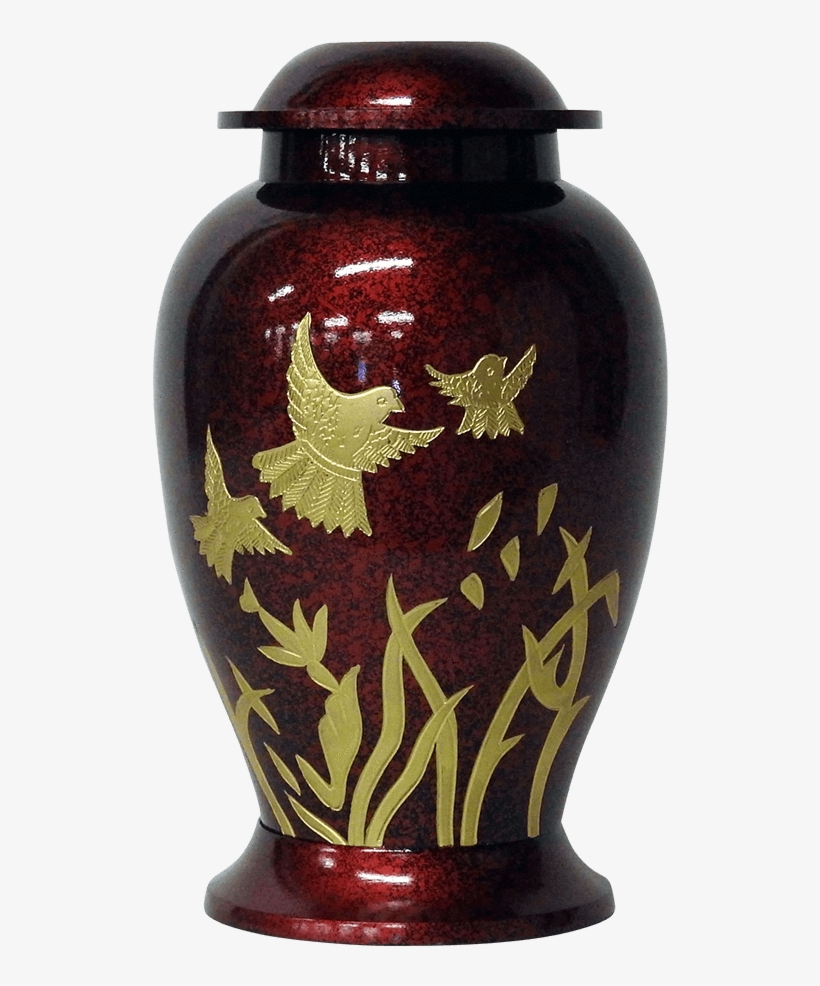Red Dove Brass Cremation Urn - Container, transparent png