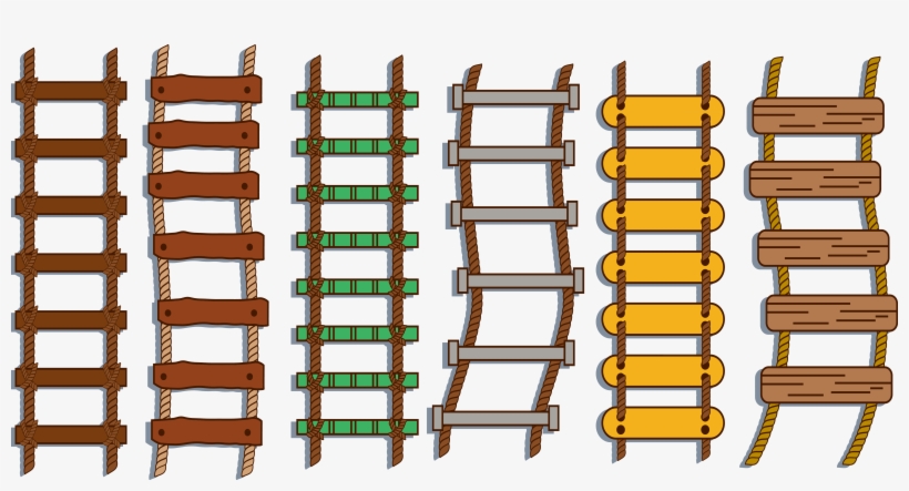 Jpg Transparent Library Rope Ladder Clipart - Ladders Clipart, transparent png