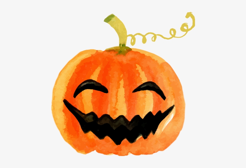 Watercolor Jack O Lantern, transparent png