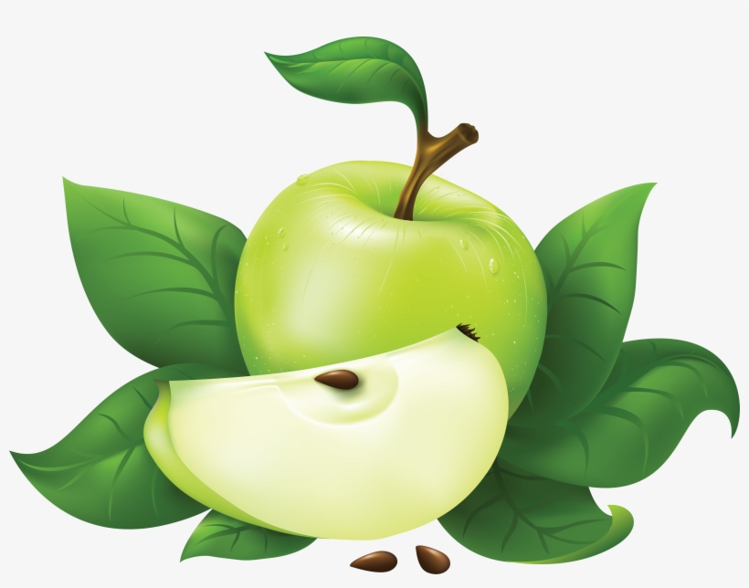 Green Apple Png Vector, transparent png