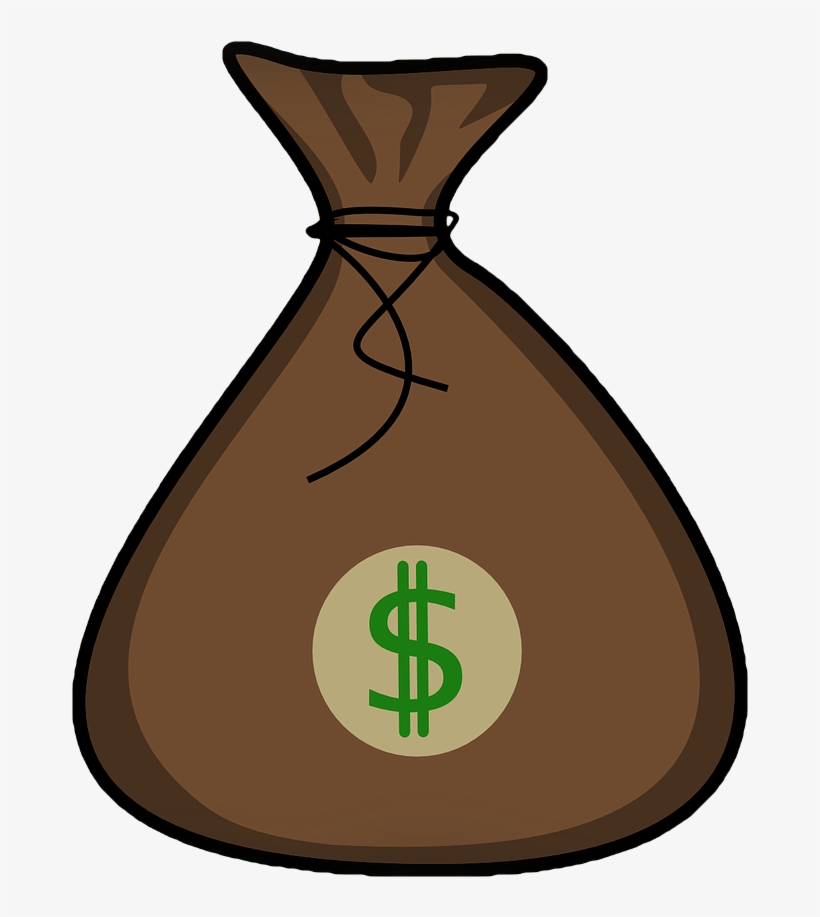 Bag Clip Art Free Pinterest Clips - Bag Of Money Clipart, transparent png