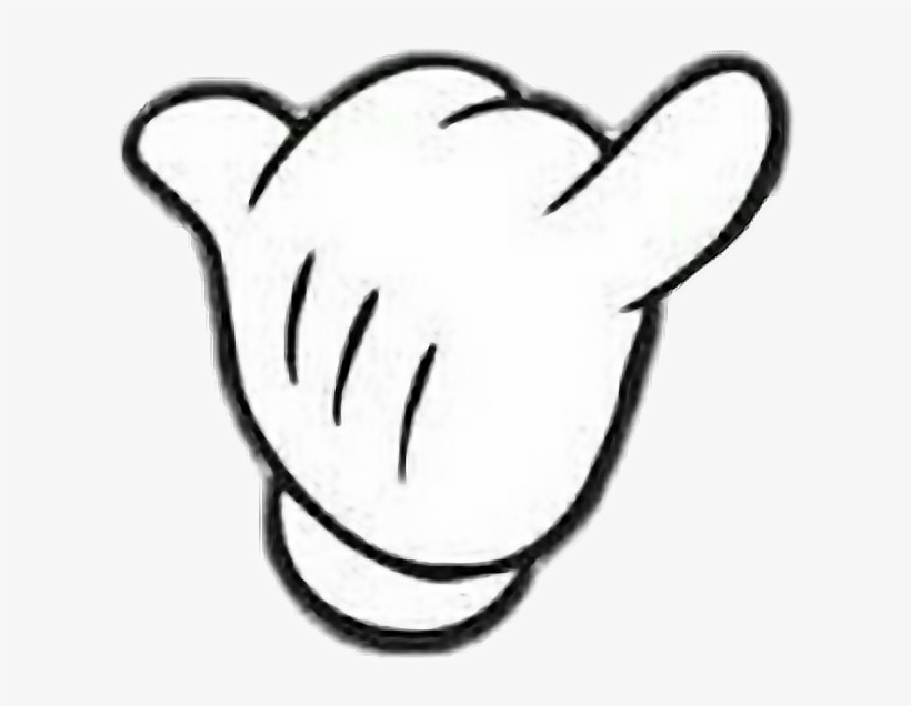 Hand Mickey Mouse Mickeymouse Tumblr Hawaii - Kaws, transparent png