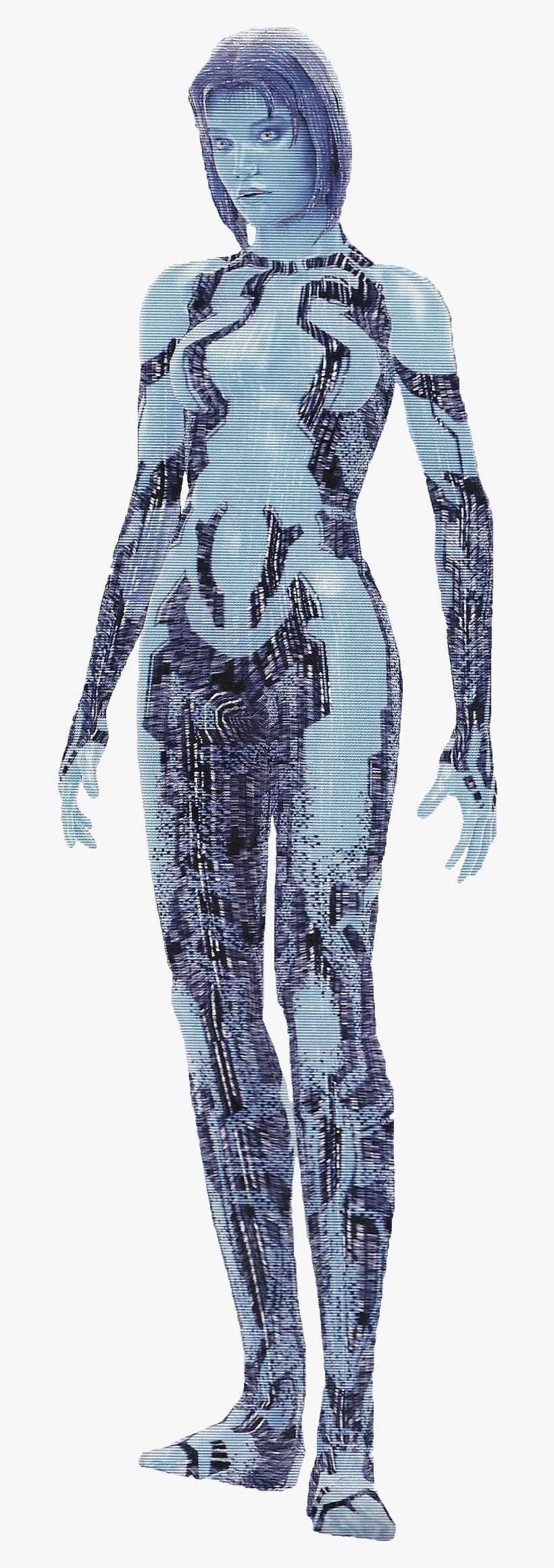Cortana Fullbody Scantransparent - Halo 3 Cortana Full Body, transparent png