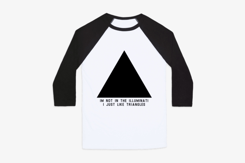 Not In The Illuminati Baseball Tee - Don T Talk To Humans, transparent png