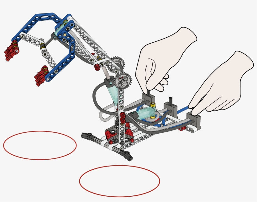 Pneumatic Arm Metal Pick, transparent png