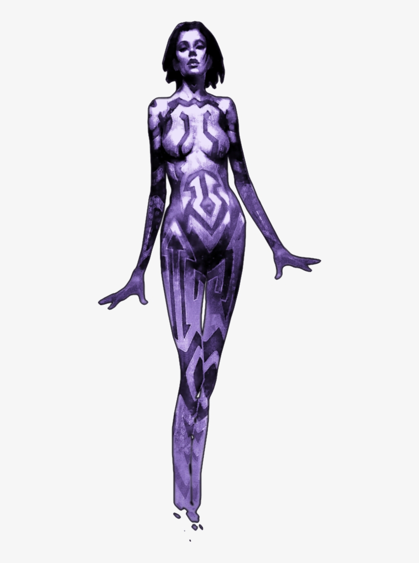Cortana-simple - Gifs Halo Cortana Png, transparent png