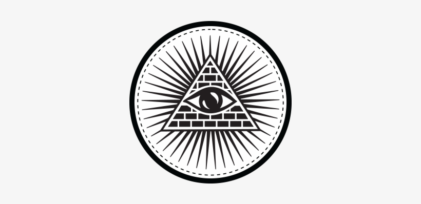 1200 × 1200 In Illuminati - False All Seeing Eye Wall Decal Vinyl Sticker Illuminati, transparent png