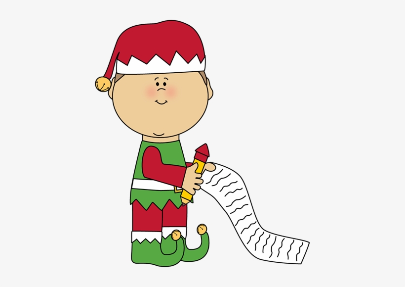 Christmas Elf Clip Art Christmas Elf Clipart Christmas - Wish List, transparent png