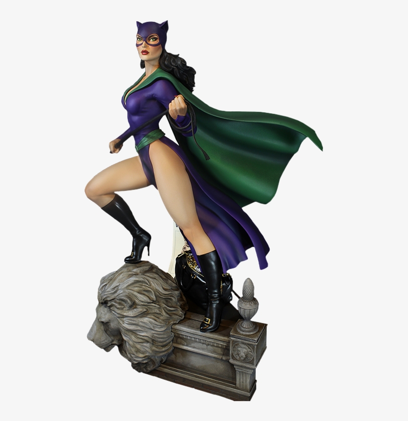 Catwoman Super Powers Collection 16” Maquette Statue - Batman, transparent png