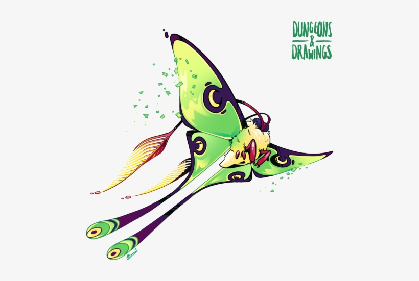 Luna Moth - Legendary Creature, transparent png