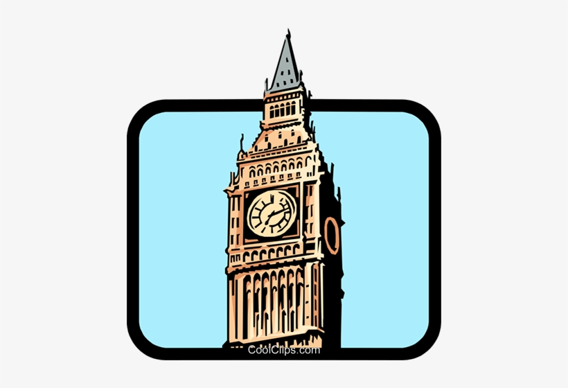 Big Ben Royalty Free Vector Clip Art Illustration - Big Ben Clip Art, transparent png