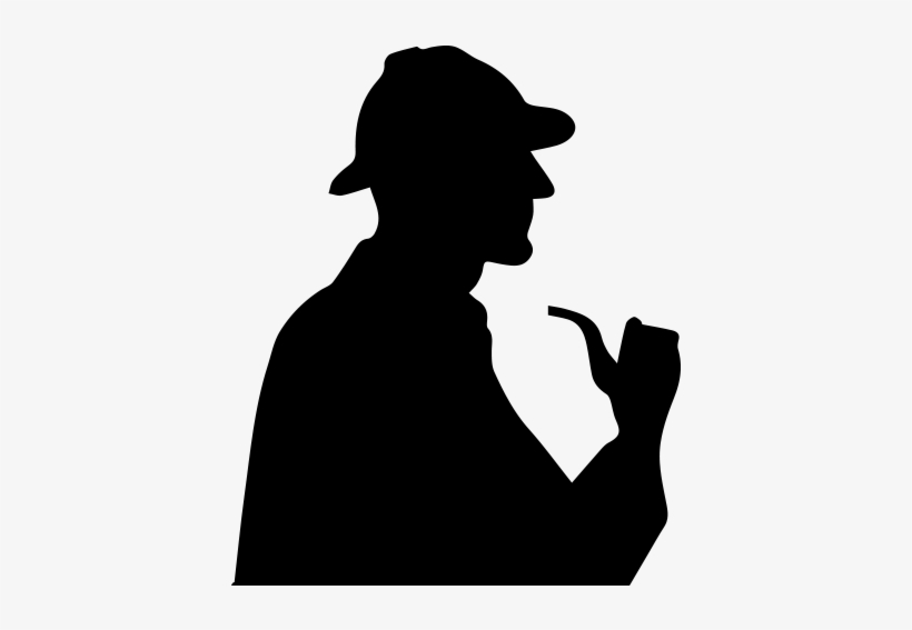 Sherlock Silhouette - Sherlock Holmes Shadow Png, transparent png