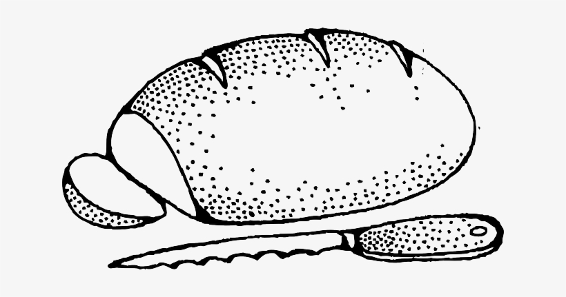 19 Bread Picture Royalty Free Black And White Huge - Bread Outline, transparent png