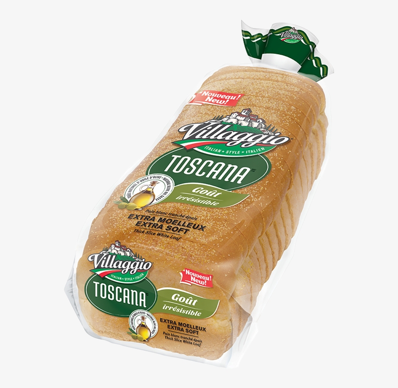 Villaggio® Toscana Thick Slice White Loaf - Villaggio Villaggio Italian Style Sausage Buns, transparent png