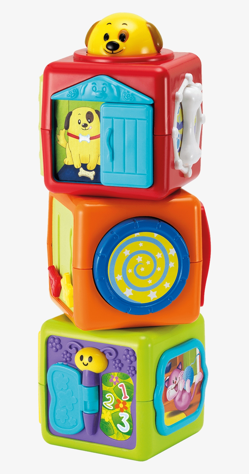 More Images - Buddy Toys Three Animal Cubes Toddler Toy, transparent png
