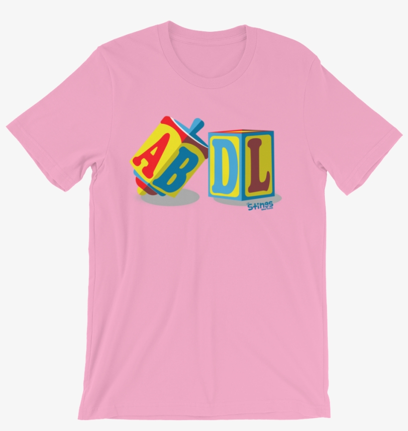 Adult Baby Abdl Blocks All Over T-shirt Pink - Blue Lives Matter Police Flag Shirt, Police Officer,, transparent png
