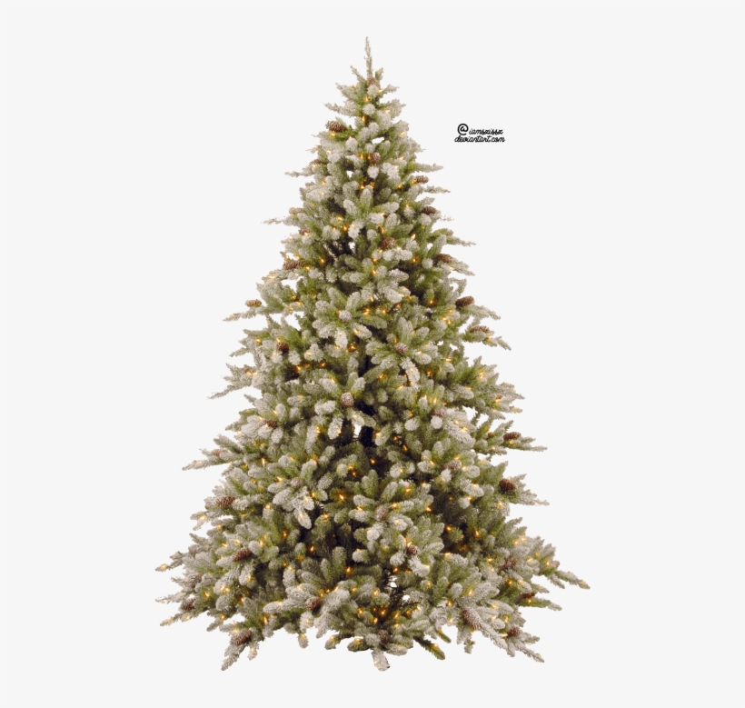 Free Png Fir-tree Png Pic Png Images Transparent - 7ft Pre Lit Snowy Christmas Tree, transparent png