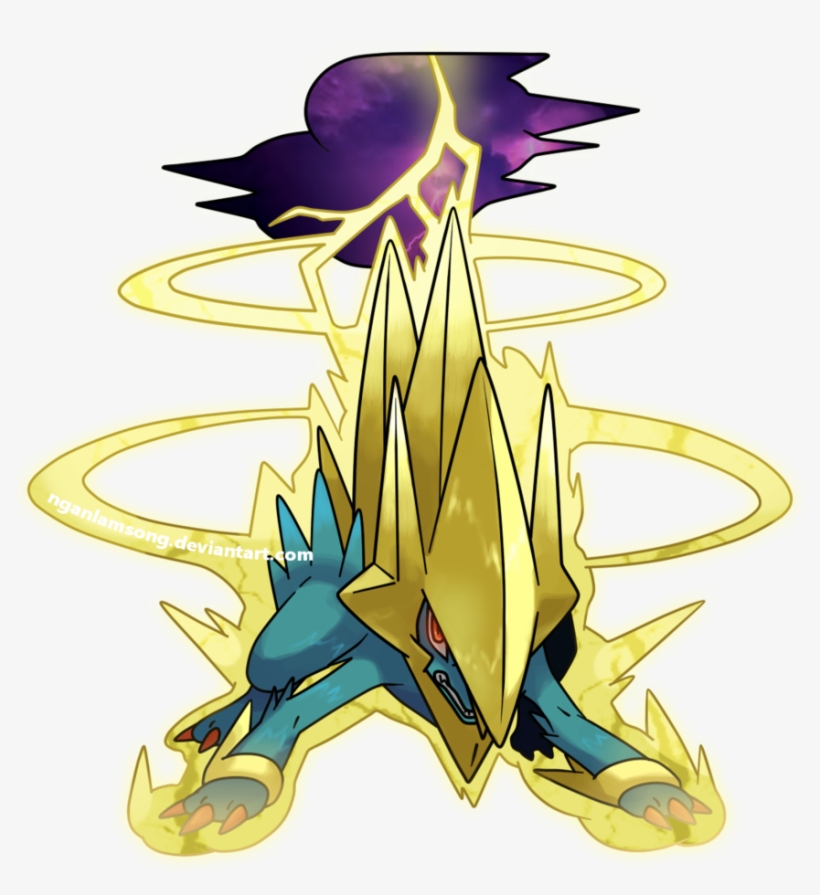 Mega Manectric By Nganlamsong On Deviantart - Mega Manectric Fan Art, transparent png