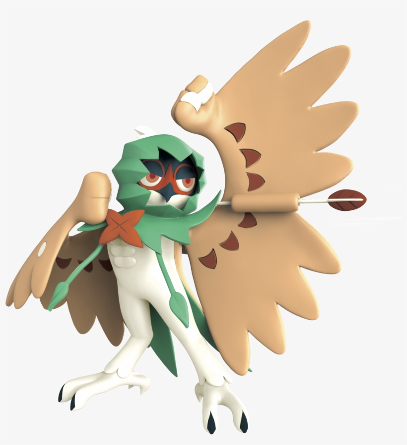 Pokémon - Feature Figure - 11cm - Decidueye - Decidueye Figure, transparent png