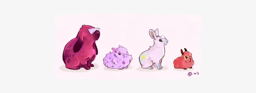 Bunnies Steven Pearl Amethyst Garnet Steven Universe - Steven Universe As A Animal, transparent png