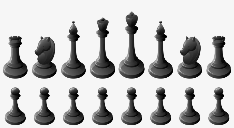 Black Chess Pieces Png Clipart - Black Chess Pieces Png, transparent png
