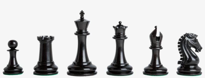 Genuine Ebony And Natural Boxwood - Black Chess Pieces Png, transparent png