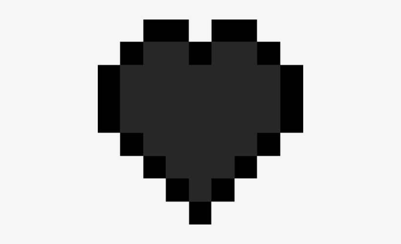 Download Transparent Minecraft Heart Png - Minecraft Heart Black And