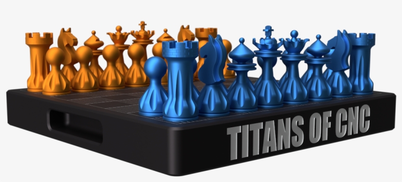 Titan Chess Set Image - Titans Of Cnc Chess, transparent png