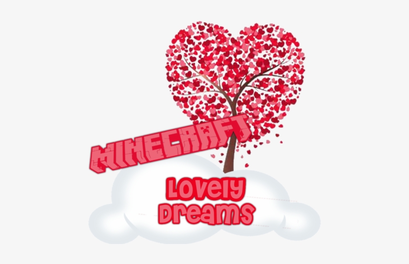Default Lovely Dreams Logo - Gwein Hearts With Flower Tree Valentines Day Shower, transparent png