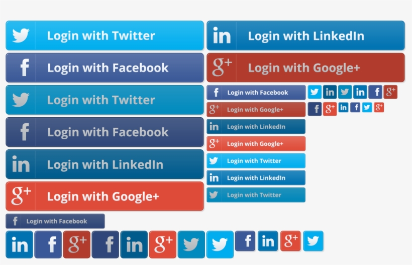 Slashdot - Social Login Buttons Png, transparent png