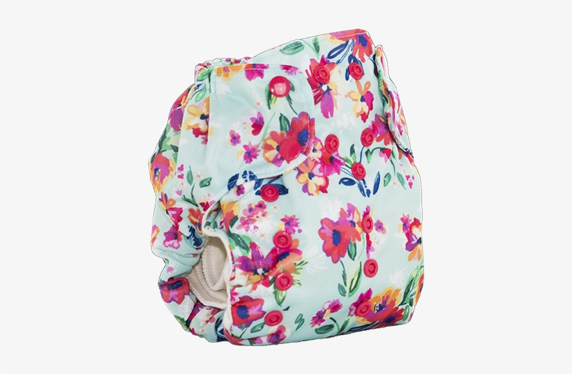 Smart Bottoms - Aqua Floral Smart Bottoms, transparent png