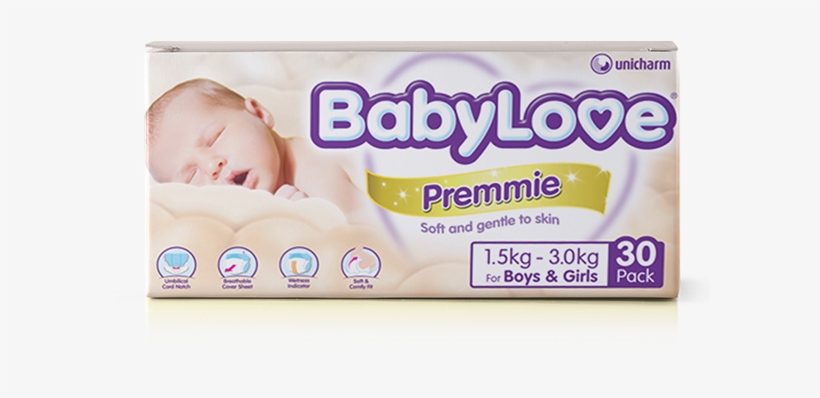 Find Out More - Babylove Cosifit Jumbo Nappies Newborn 99, transparent png