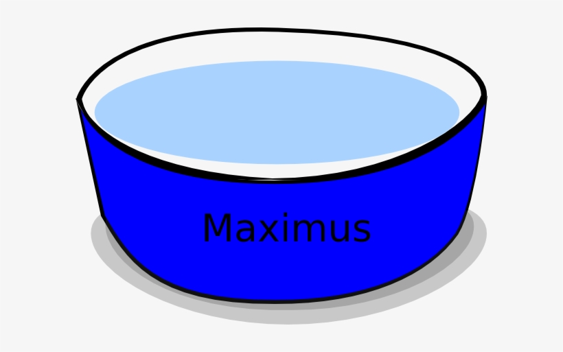 Max Water Bowl Clip Art At Clker - Cartoon Dog Water Bowl, transparent png