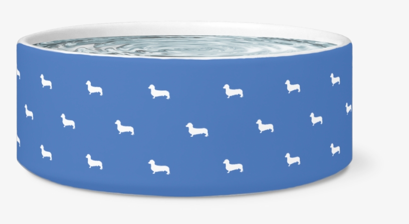 Doxie Pattern Dog Bowl - Belt, transparent png